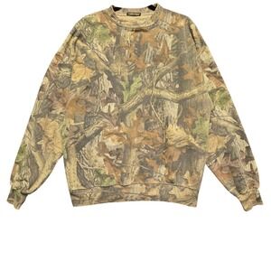 Vintage Commander Sweatshirt XL Advantage Timber Camo Crewneck Grunge Streetwear